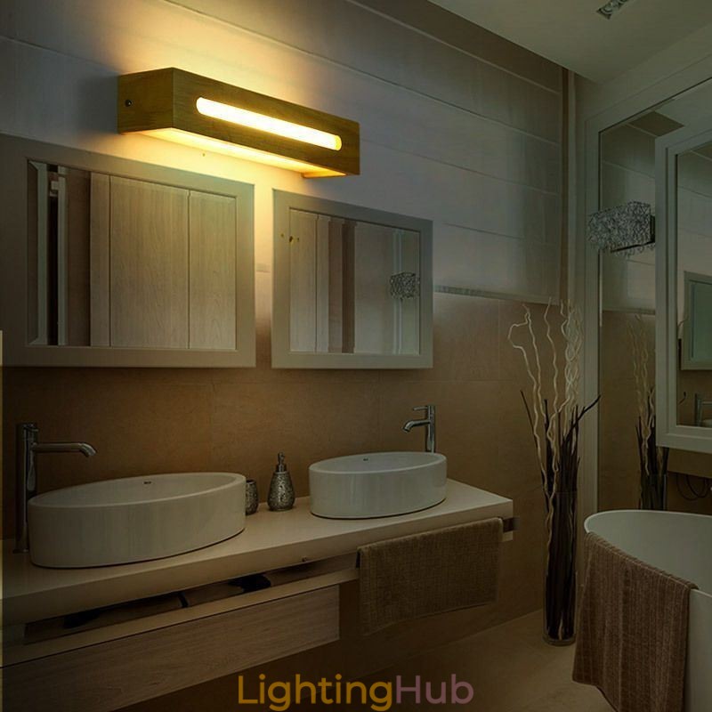 Modern Wall Wood Lamp Entrance Aisle Lights Nordic Bedside Wall Light