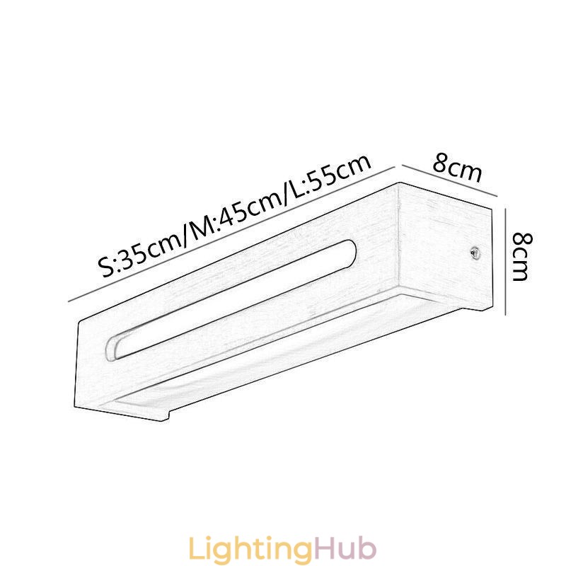 Modern Wall Wood Lamp Entrance Aisle Lights Nordic Bedside Wall Light