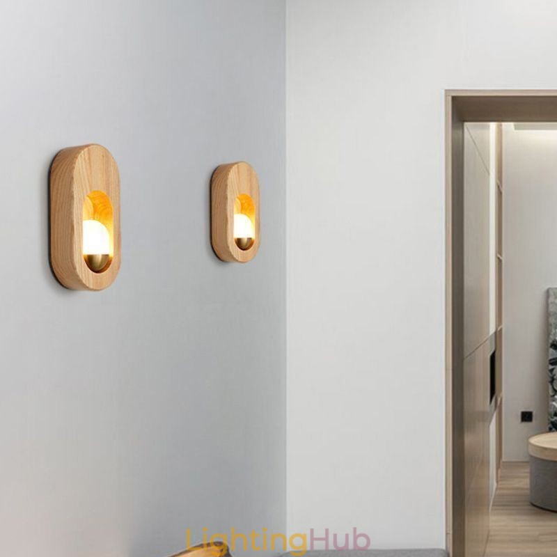 Japanese Decoration Wall Light Wood Wall Lamp Entrance Aisle