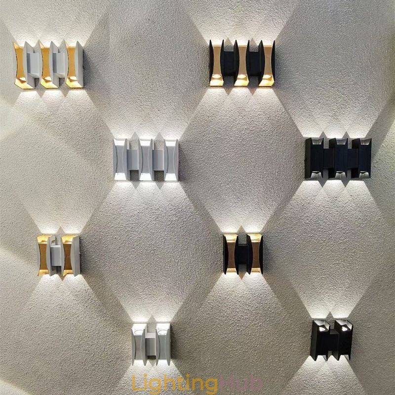 Waterproof Wall Lamp Modern Aluminum Surface Mounted Garden Porch Light