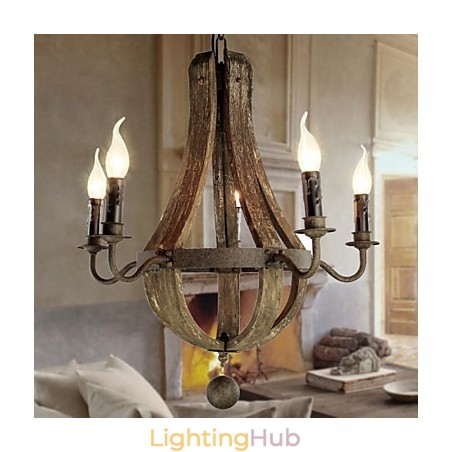 Chandelier 5 lights Vintage Retro Country Living Dining Metal Chandelier 5 lights Vintage Retro Country Living Dining Metal
