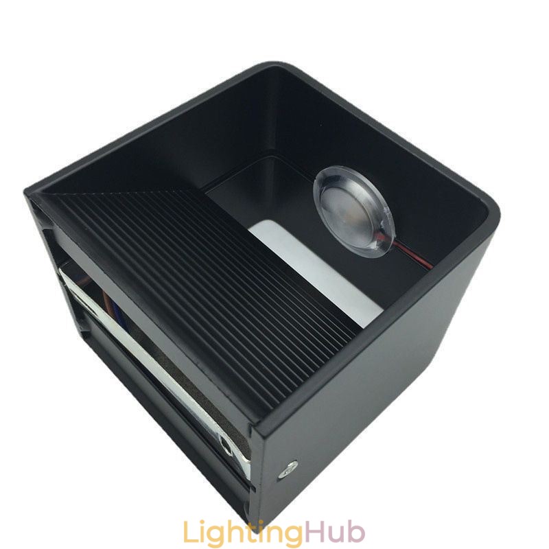 Wall Lamp Aluminum Balcony Surface Mounted Cube Porch Light