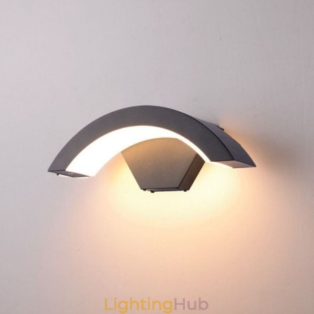 Minimalist Aluminum Lamp Garden Waterproof Crescent Wall Light Minimalist Aluminum Lamp Garden Waterproof Crescent Wall Light
