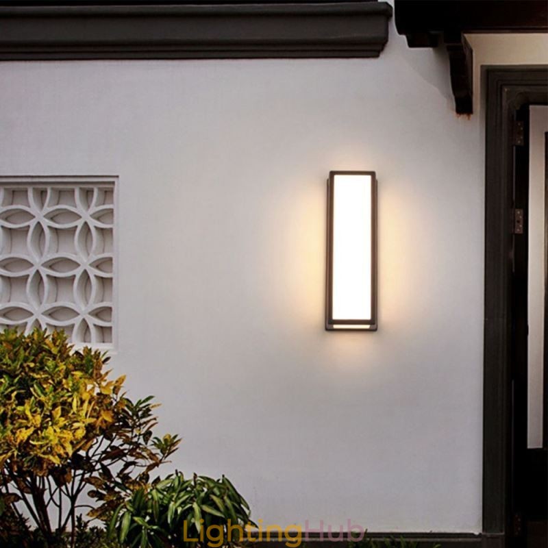 Rectangular Wall Light Modern Waterproof Villa Porch Wall Lamp
