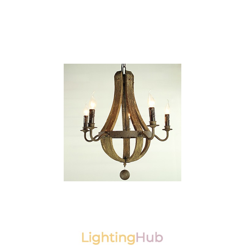 Chandelier 5 lights Vintage Retro Country Living Dining Metal