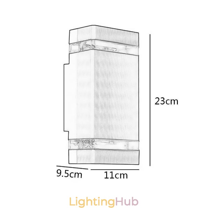 Simple Aluminum Wall Lights Waterproof Wall Lamp Courtyard Porch