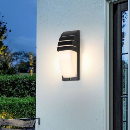 Waterproof Outdoor Porch Light Black Aluminium Wall Lamp Garden Courtyard Light Waterproof Outdoor Porch Light Black Aluminium Wall Lamp Garden Courtyard Light