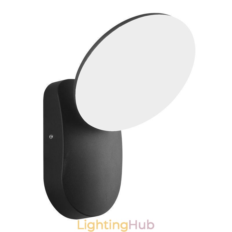 Modern Minimalist Aluminum Lamp Garden Waterproof Crescent Wall Light