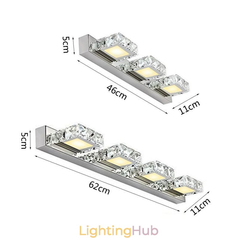 Wall Light Bathroom Mirror Washroon Wall Lamp Stainless Steel