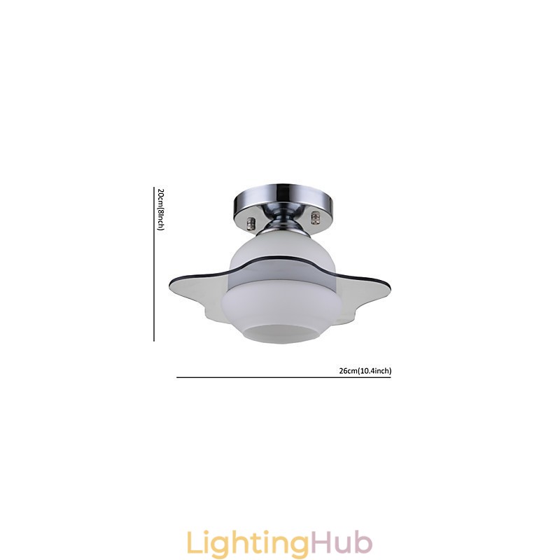 Modern Ceiling Light Flush Mount 1 Light Contemporary Metal