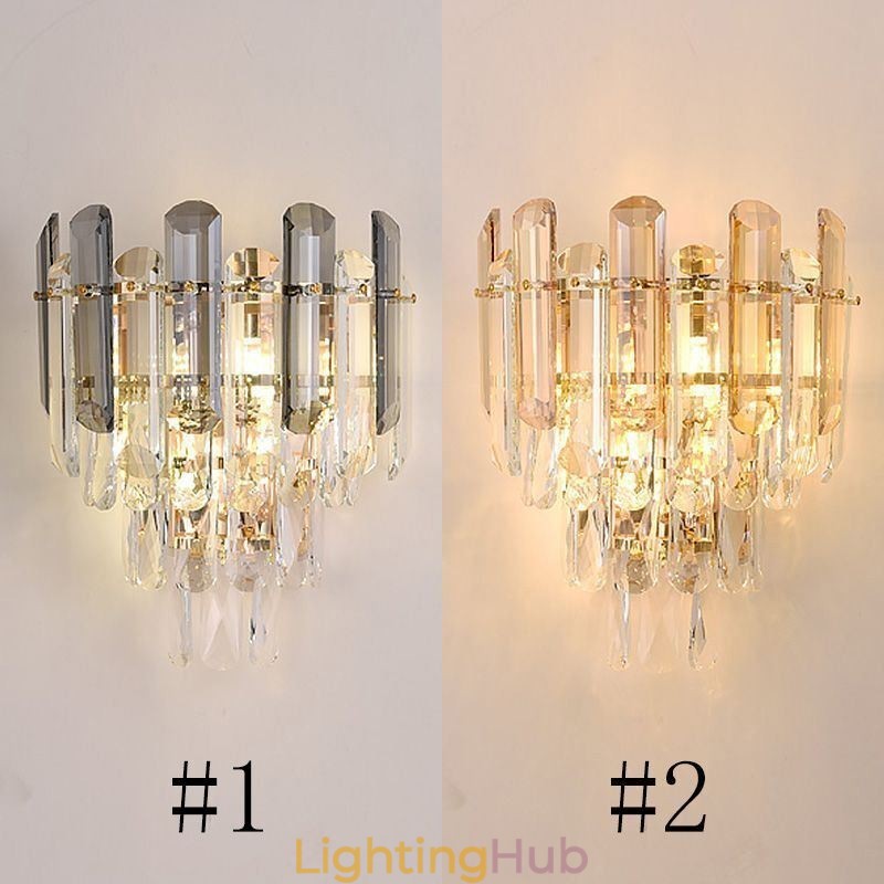 European Wall Sconces Crystal Wall Lights Bathroom