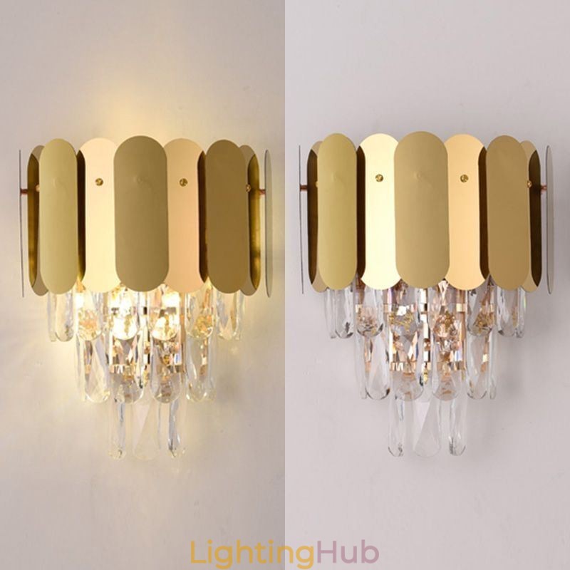 Modern Crystal Wall Sconce Wall Lamp Fixtures Bedside