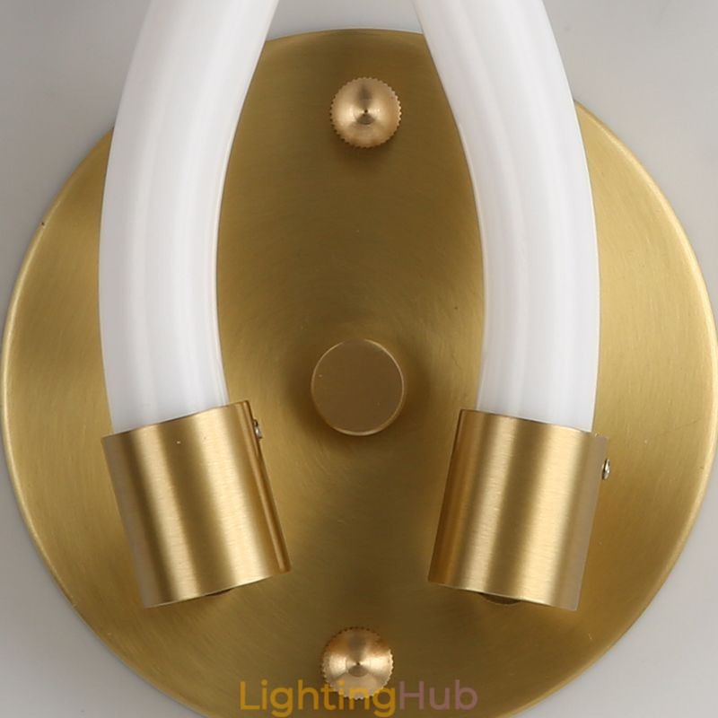 Modern Wall Light Creativity Sconce Wall Lamp Copper Sheep Horn 2 Lights