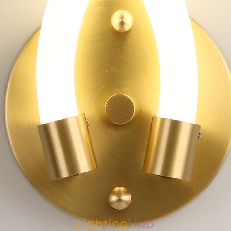Modern Wall Light Creativity Sconce Wall Lamp Copper Sheep Horn 2 Lights