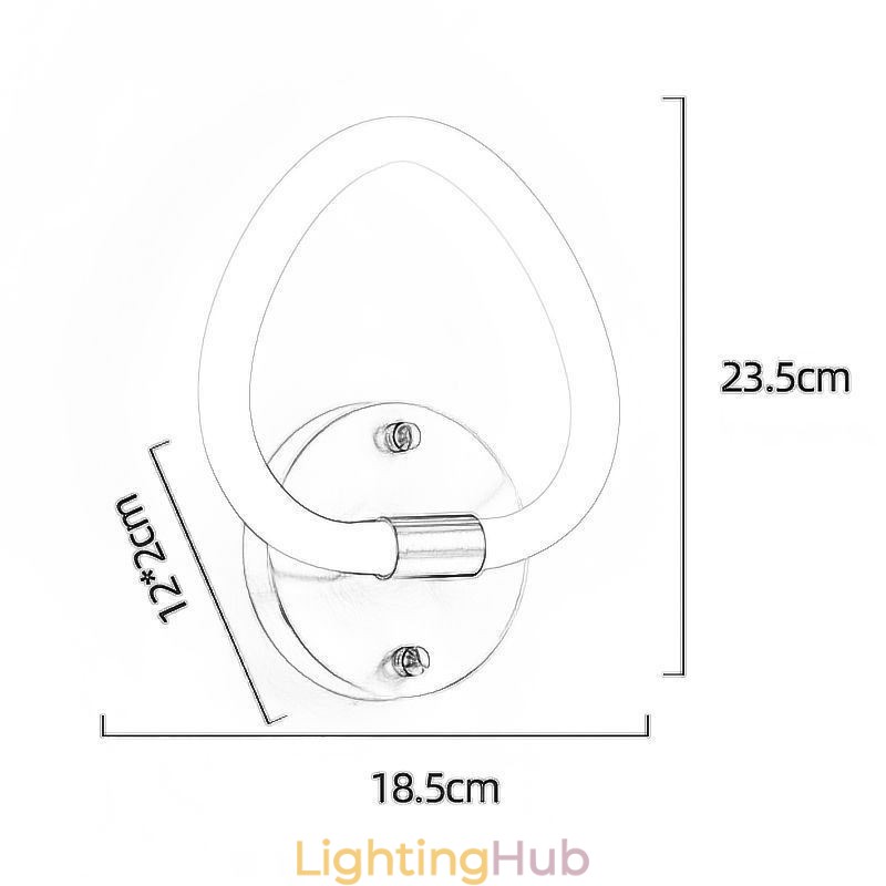 Modern Heart Shaped Indoor Wall Lights Sconce