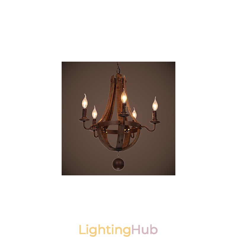 Chandelier 5 lights Vintage Retro Country Living Dining Metal