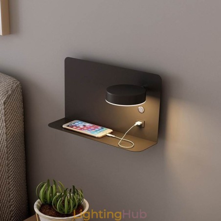 Wall Lamp Rotatable Sconce Light with USB Charging Port Wall Lamp Rotatable Sconce Light with USB Charging Port