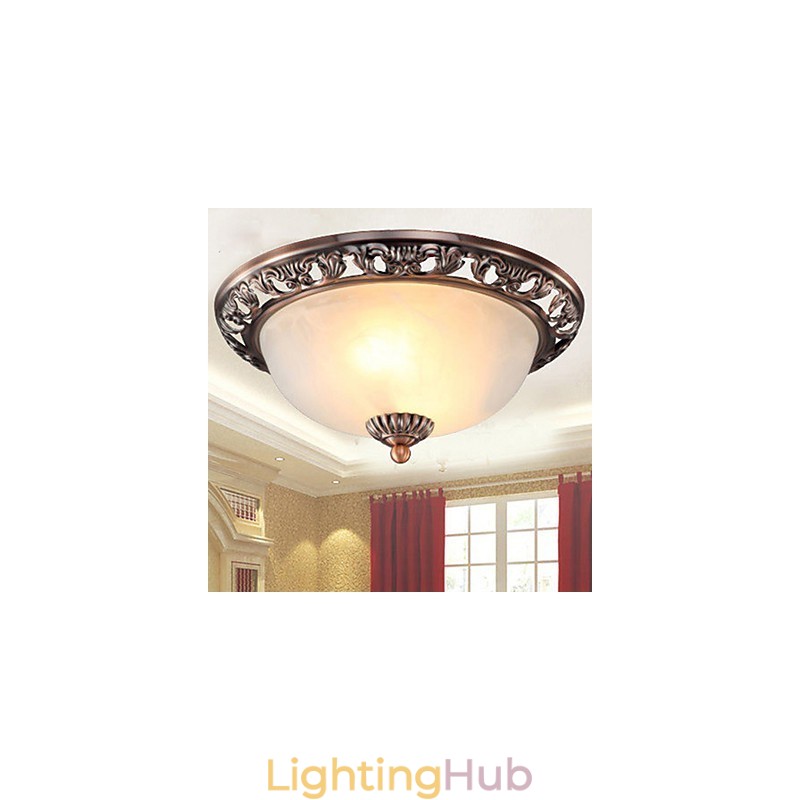 Europe Type Resin Glass Dome Light Sweet To Absorb Dome Light Lamp