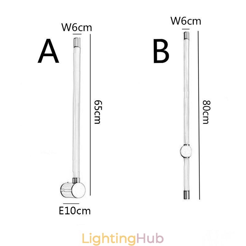 Brass Sconce Modern Acrylic Strip Wall Light