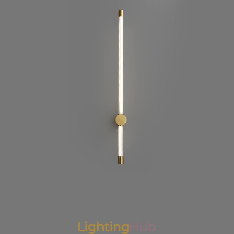 Brass Sconce Modern Acrylic Strip Wall Light