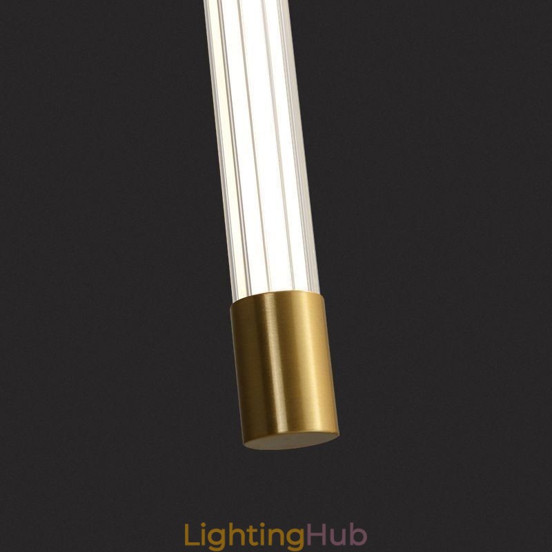 Brass Sconce Modern Acrylic Strip Wall Light