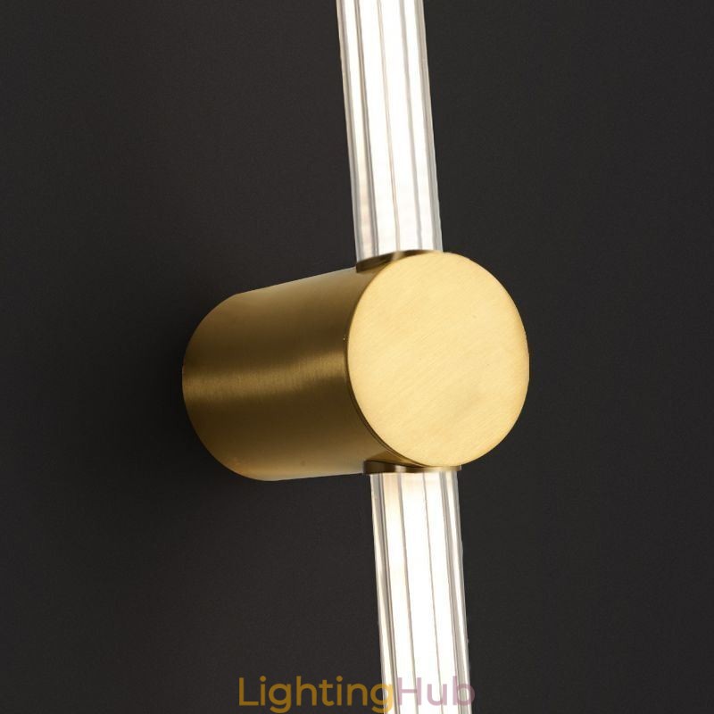 Brass Sconce Modern Acrylic Strip Wall Light