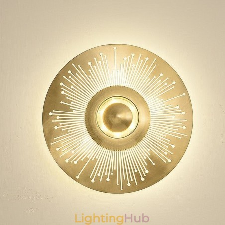 Nordic Brass Wall Lamp Hollow out Round Shape Sconce Light Nordic Brass Wall Lamp Hollow out Round Shape Sconce Light