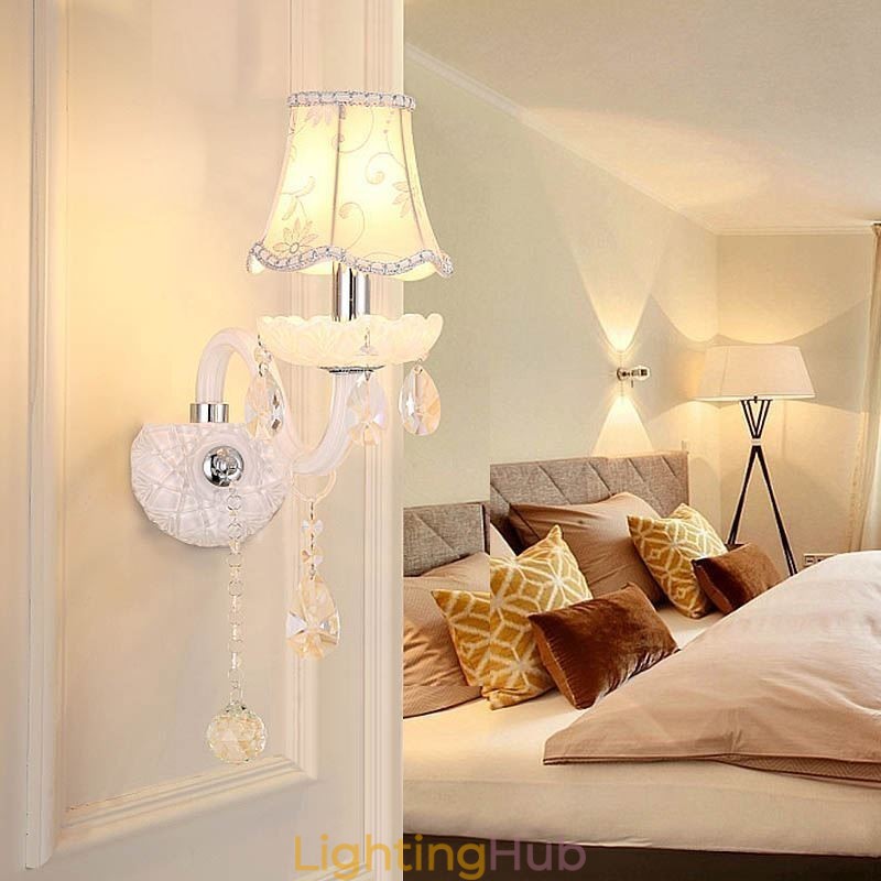 Classic European Style Crystal Sconce Elegant Wall Light