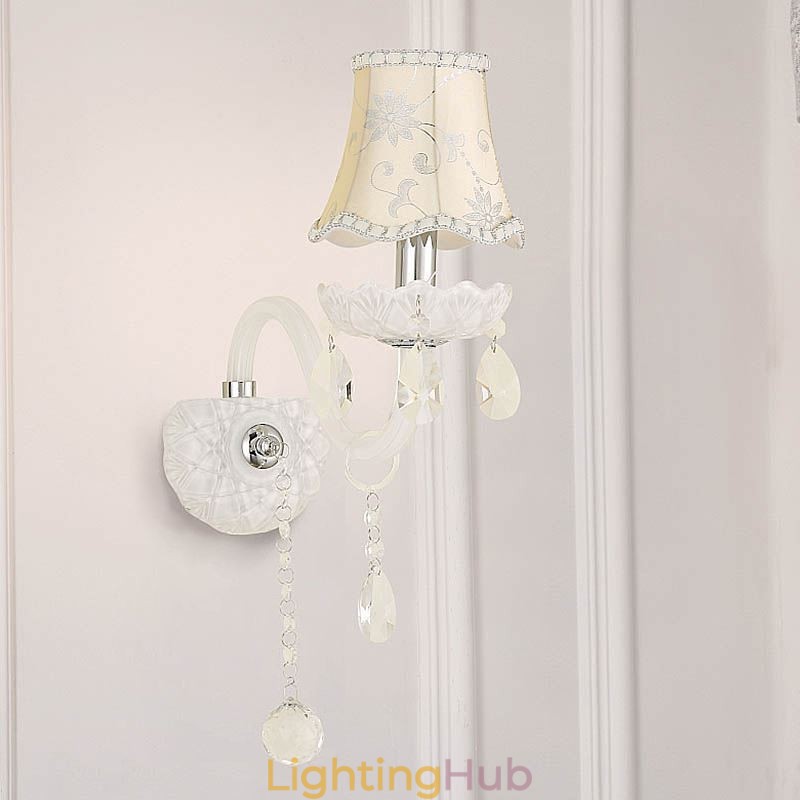 Classic European Style Crystal Sconce Elegant Wall Light