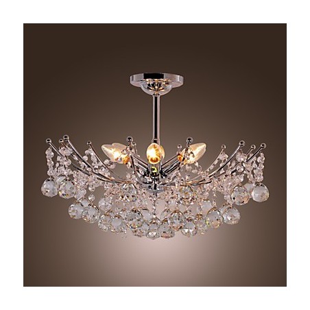 Luxuriant Crystal Chandelier with 6 Lights Pendant Chandelier Luxuriant Crystal Chandelier with 6 Lights Pendant Chandelier