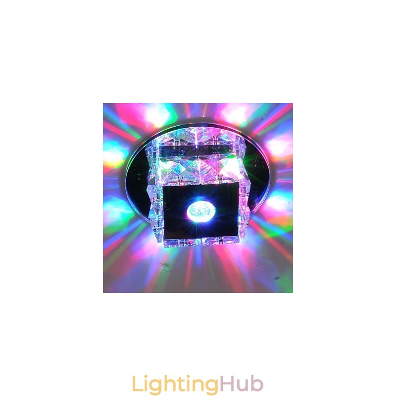 Crystal Mini Style Glass Flush Mount Kids