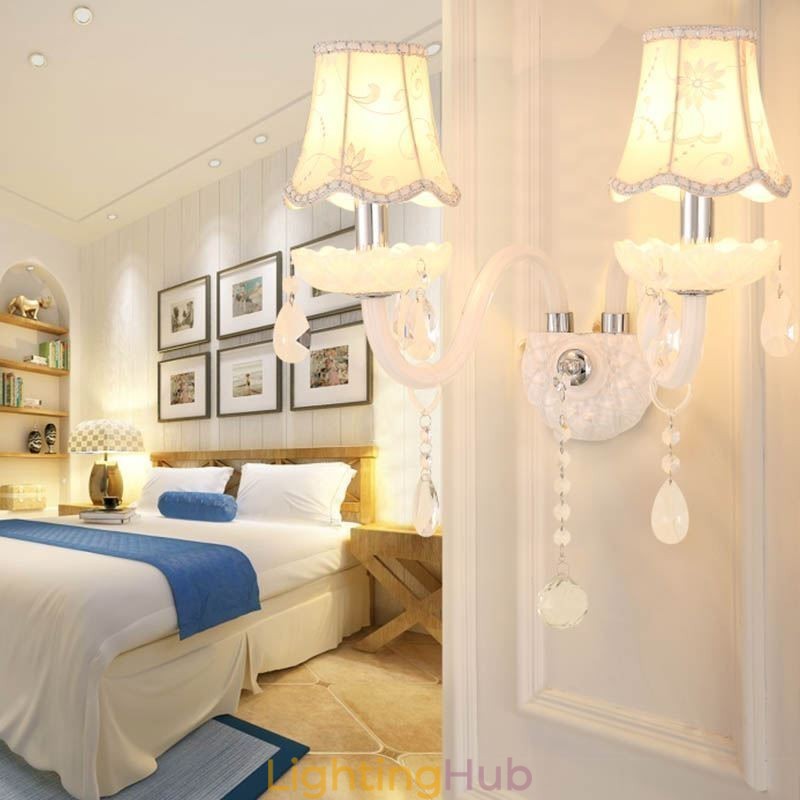 Classic European Style Crystal Sconce Elegant Wall Light