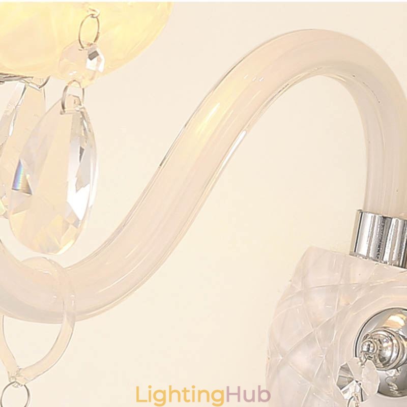 Classic European Style Crystal Sconce Elegant Wall Light