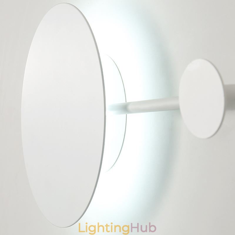 Modern Wall Light Circular Wall Lamp Black Hook Sconce Bedside Lighting