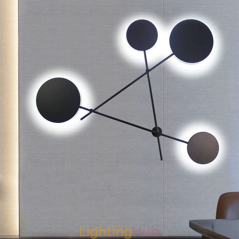 Modern Wall Light Geometric Shape Iron Fixture Sconce