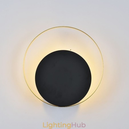 Modern Style Wall Light Black Circular Wall Sconce Creative Lamp Bedside Lighting Modern Style Wall Light Black Circular Wall Sconce Creative Lamp Bedside Lighting