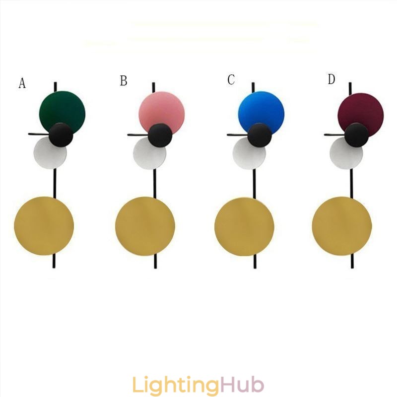 Modern Wall Light Circular Wall Lamp Colorful Home Lighting Bedside Lighting