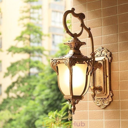 European Retro Outdoor Light Waterproof Carved Wall Light Courtyard Corridor European Retro Outdoor Light Waterproof Carved Wall Light Courtyard Corridor