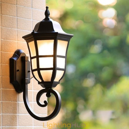 European Wall Sconce Retro Outdoor Light Single Head Waterproof Frosted Glass Wall Light European Wall Sconce Retro Outdoor Light Single Head Waterproof Frosted Glass Wall Light