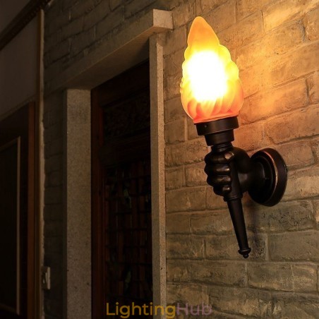 European Retro Outdoor Wall Light Waterproof Torch Shape Wall Sconce European Retro Outdoor Wall Light Waterproof Torch Shape Wall Sconce