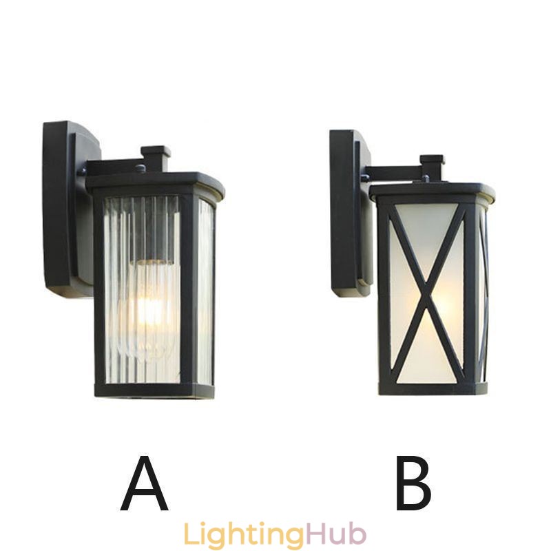 Modern Simple Outdoor Light Waterproof Square Column Wall Light Courtyard Corridor