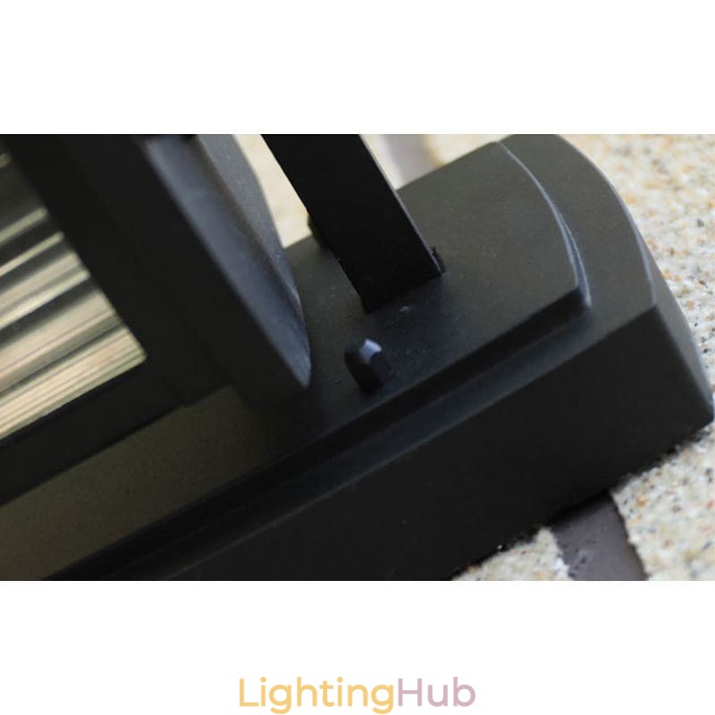 Modern Simple Outdoor Light Waterproof Square Column Wall Light Courtyard Corridor