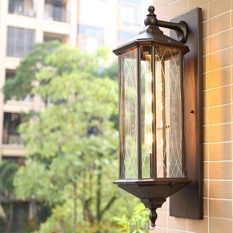 Chinese Outdoor Wall Sconce Single Head Waterproof Streamer Wall Light