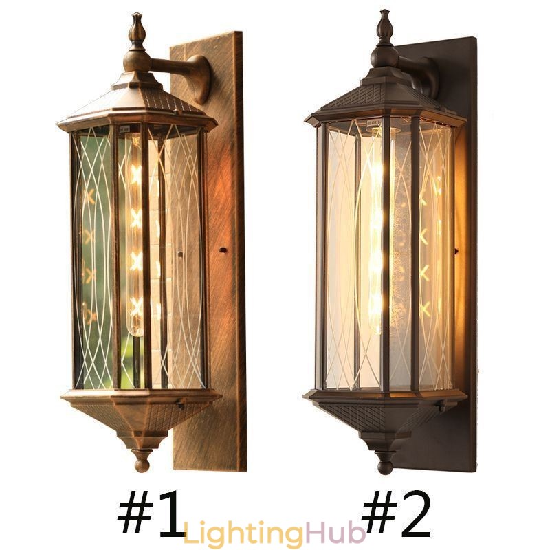 Chinese Outdoor Wall Sconce Single Head Waterproof Streamer Wall Light