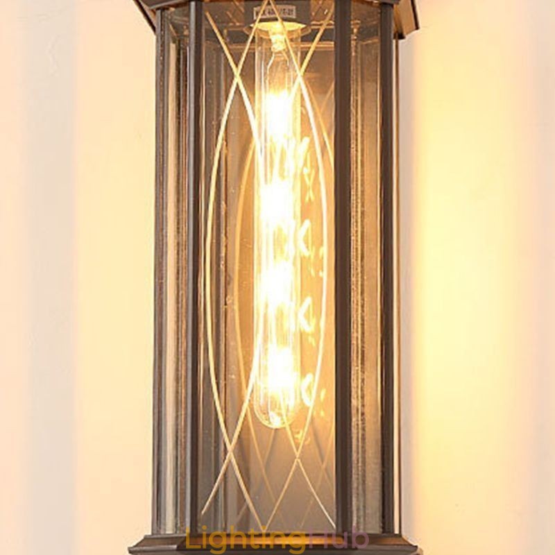 Chinese Outdoor Wall Sconce Single Head Waterproof Streamer Wall Light