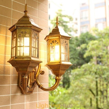 European Outdoor Wall Sconce Waterproof Double Castle Wall Light European Outdoor Wall Sconce Waterproof Double Castle Wall Light