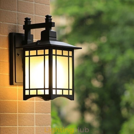 Chinese Style Outdoor Light Waterproof Pavilion Shape Wall Light Garden Balcony Chinese Style Outdoor Light Waterproof Pavilion Shape Wall Light Garden Balcony