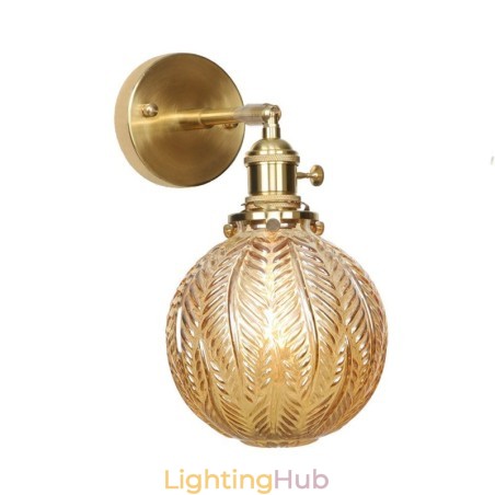 Modern Bean Wall Light with Ball Glass Shade Modern Bean Wall Light with Ball Glass Shade