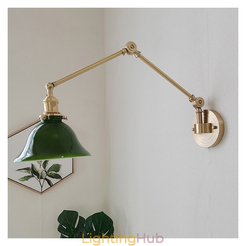 Modern Wall Light with Glass Shade