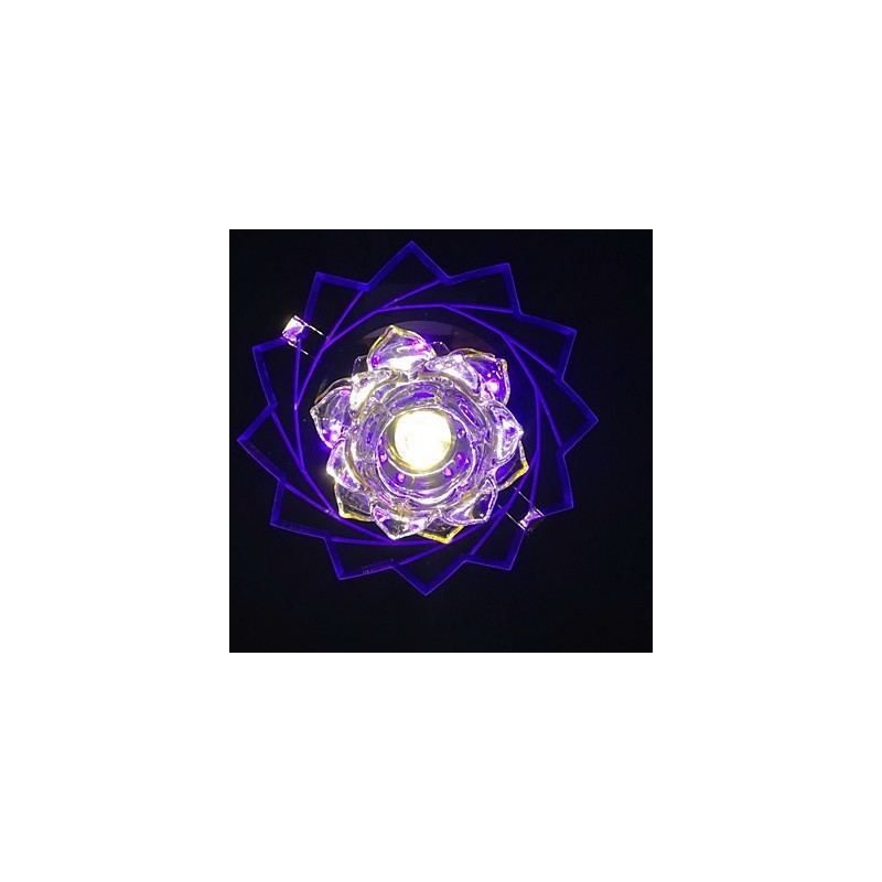 Modern Contemporary Crystal Metal Flush Mount
